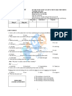 Đề thi tuyển sinh lớp 10 môn Tiếng Anh - Bà Rịa Vũng Tàu năm 2023 - 2024 (Chính thức)