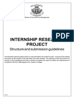 Internship Research Project Guidelines - 2020-23