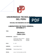 Informe 1 Caida Libre