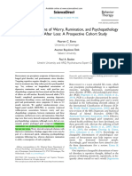 Reciprocal Relations of Worry, Rumination, and Psychopathology Symptoms After Loss: A Prospective Cohort Study