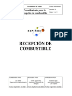 PR-PTS-010 Procedimiento para La Recepcion de Combustible