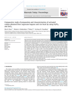 Comparative Study of Preparation and Characterization of Activatedcarbon Obtained From Sugarcane Bagasse and Rice Husk by Using H3PO4and ZnCl2