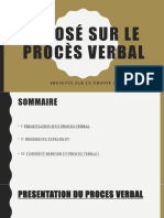 Exposé Sur Le Procès Verbal22