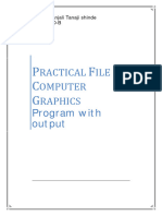 Practical File of Computer Graphics