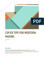 CSP Ex Webtoon Tips