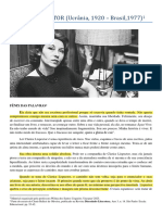 Texto Sobre Clarice Lispetor