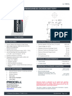 Datasheet Procell Intense Cr123ah