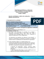 Guia de Actividades y Rúbrica de Evaluación - Unidad 1 - Tarea 2 Modelo Geometrico