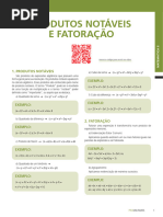 Produtos Notáveis e Fatoração