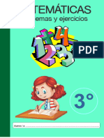 Cuaderno de Matemáticas Problemas y Ejercicios 3º de Primaria