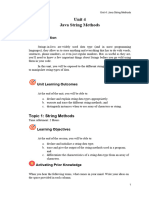 DSA Module 4 Java Strings Methods 1week