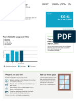 Your Bill Highlights: Your Electricity Usage Over Time You Used A Total of 1,062 KWH From Feb 22, 2023 To Apr 21, 2023