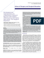 Development and Implementation of A Comprehensive Enhanced Recovery After Surgery Eras Protocol For Lumbar Spine Fusion The Singapore Experience