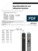 Dismantling Information For Use by Professional Recyclers