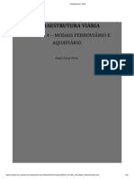 Infraestrutura Viária: Unidade 4 - Modais Ferroviario E Aquaviario