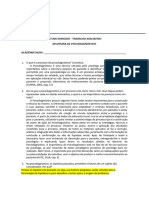 Trabalho Avaliativo - Estudo Dirigido em Duplas