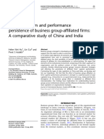 State Capitalism and Performance Persistence of Business Group-Affiliated Firms: A Comparative Study of China and India