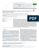 Foaming Properties and Aggregation Mechanism of Egg White