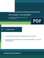 Factores Demográfico - Geográfico