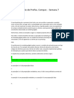 Aval. Formação de Profiss. Comput. - Semana 7