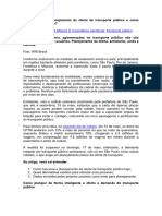 Como É Feito o Planejamento Da Oferta de Transporte Público e Como Podemos Melhorá