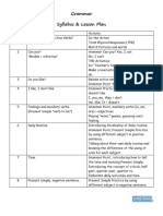 A1 - A2 Grammar Syllabus