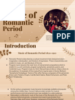 Music of The Romantic Period