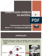 APRESENTAÇÃO FICHA 1 - Constituição Atómica Da Matéria