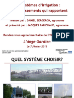 Les Systèmes D'irrigation Des Investissements Qui Rapportent - Irrigation