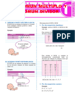 Minimo Comun Multiplo y Maximo Comun Divisor para Primer Grado de Secundaria