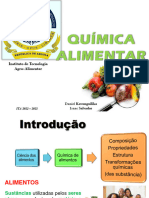 AULA 1 - Introdução QUÍMICA ALIMENTAR