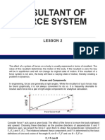 Lesson 2 Resultant of Force System