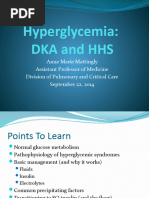 Hyperglycemia DKA and HHS