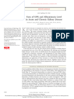  GFR and Albuminuria Level in Acute and Chronic Kidney Disease