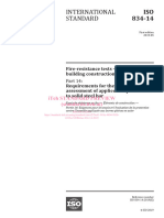 ISO-834!14!2019 Requirements For The Testing and Assessment of Applied Fire Protection To Solid Steel Bar