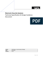 Security System Specification and Design Guidance Document