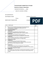 BEFORE THE DISCIPLINARY Complete Format