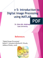 Lecture 5 - Introduction To Didgital Image Processing