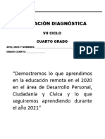 Eevaluacion Diagnostica 2da Competencia 4to