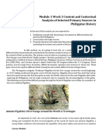 W3 - Module3 Content and Contextual Analysic of Selected Primary Sources in Philippine History