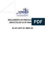 Reglamento de Prestación de Servicios EP EMAPA A 2020