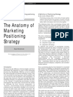 The Anatomy of Marketing Positioning Strategy