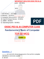 1200 Computer MCQ For Osssc Peo & Ja by Sunil Sir