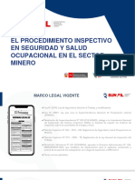 El Procedimiento Inspectivo en Seguridad y Salud Ocupacional en El Sector Minero