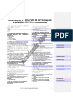 Test Nº 6 - Estatuto de Autonomía - Competencias - SOLUCIONES