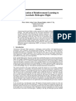 An Application of Reinforcement Learning To Aerobatic Helicopter Flight