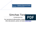 Simchas Torah: For Technical Information Regarding Use of This Document, Press CTRL and