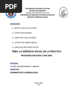 La Gerencia Social en La Practica - PNCM