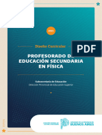 Diseño Curricular Del Profesorado de Educación Secundaria en Física - 0