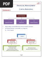 Capital Budgeting Summary